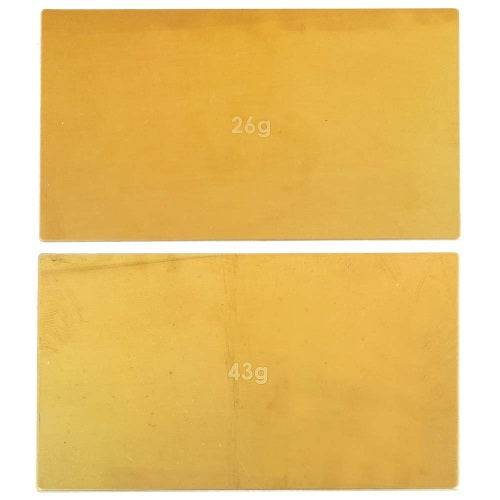 Team Associated 91744 Brass Under Battery Weight Set (2) RC10B6 - PowerHobby