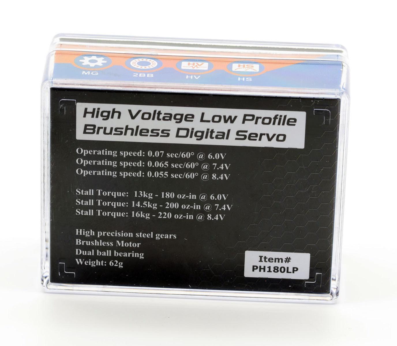 Powerhobby 180LP Low Profile High Speed Brushless Digital High Voltage Servo - PowerHobby