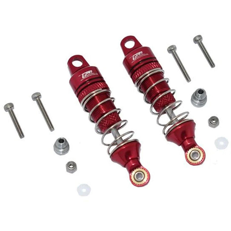 GPM LM050F-R-S Aluminum Front Spring Dampers 50mm Red : Losi 1/18 Mini-T 2.0 - PowerHobby