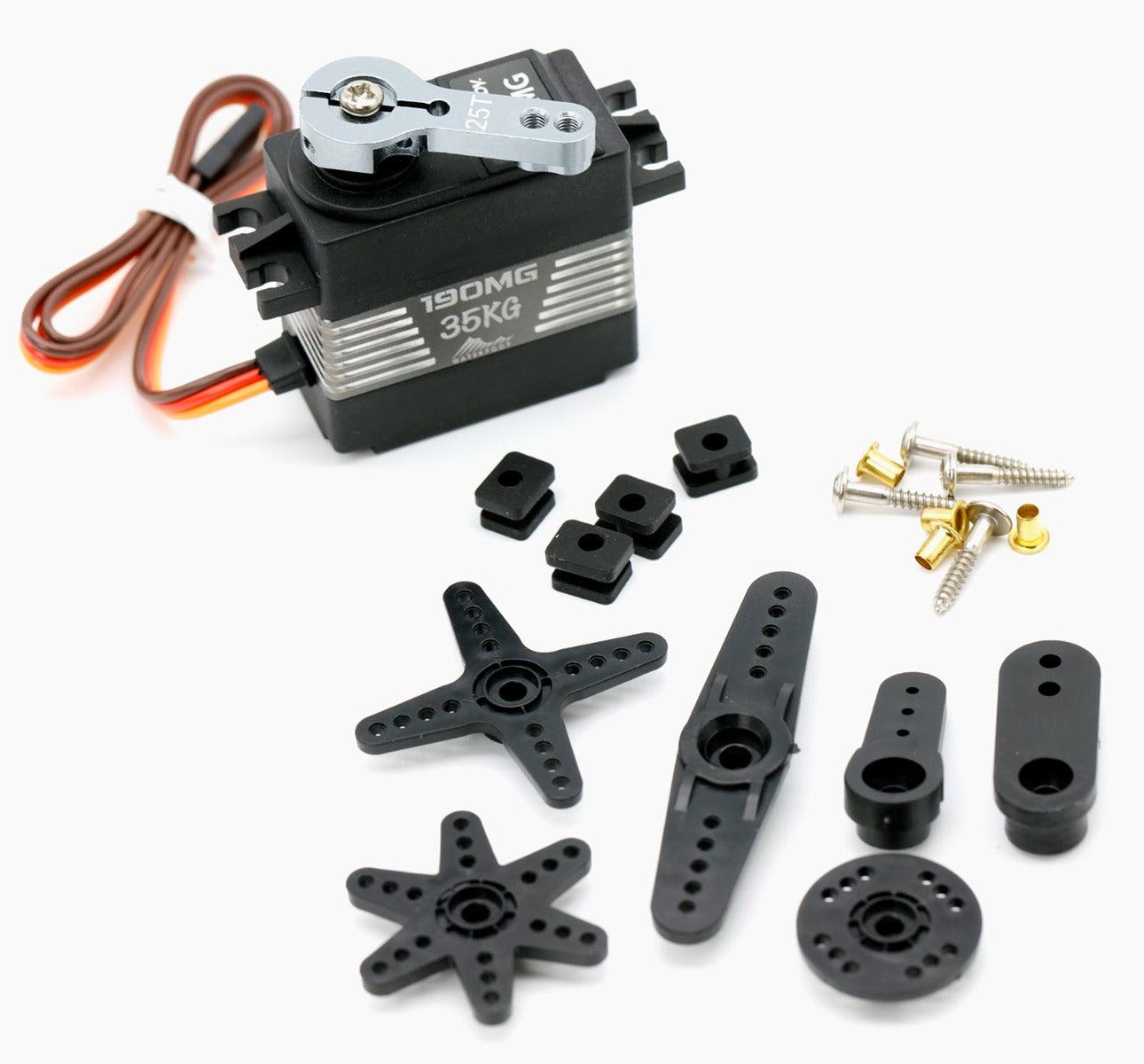 Powerhobby 190MG 1/10 35kg High Torque Metal Gear Waterproof HV Servo - PowerHobby