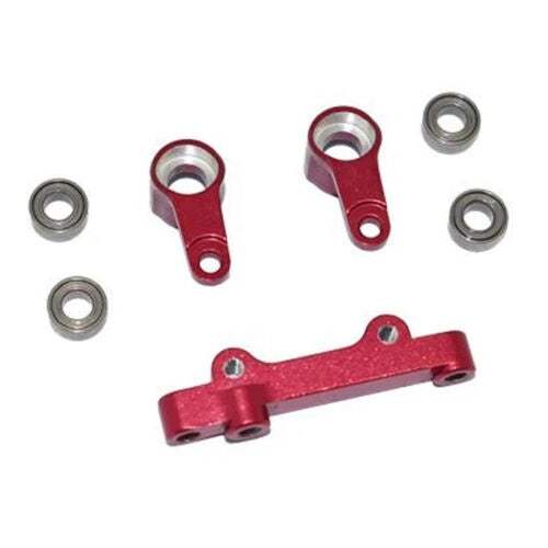 GPM Racing LM048-R Aluminum Steering Assembly Red : Losi 1/18 Mini-T 2.0 - PowerHobby