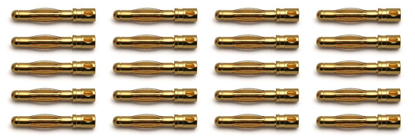 Team Associated 659 4.0 mm Connectors (30 Male) - PowerHobby