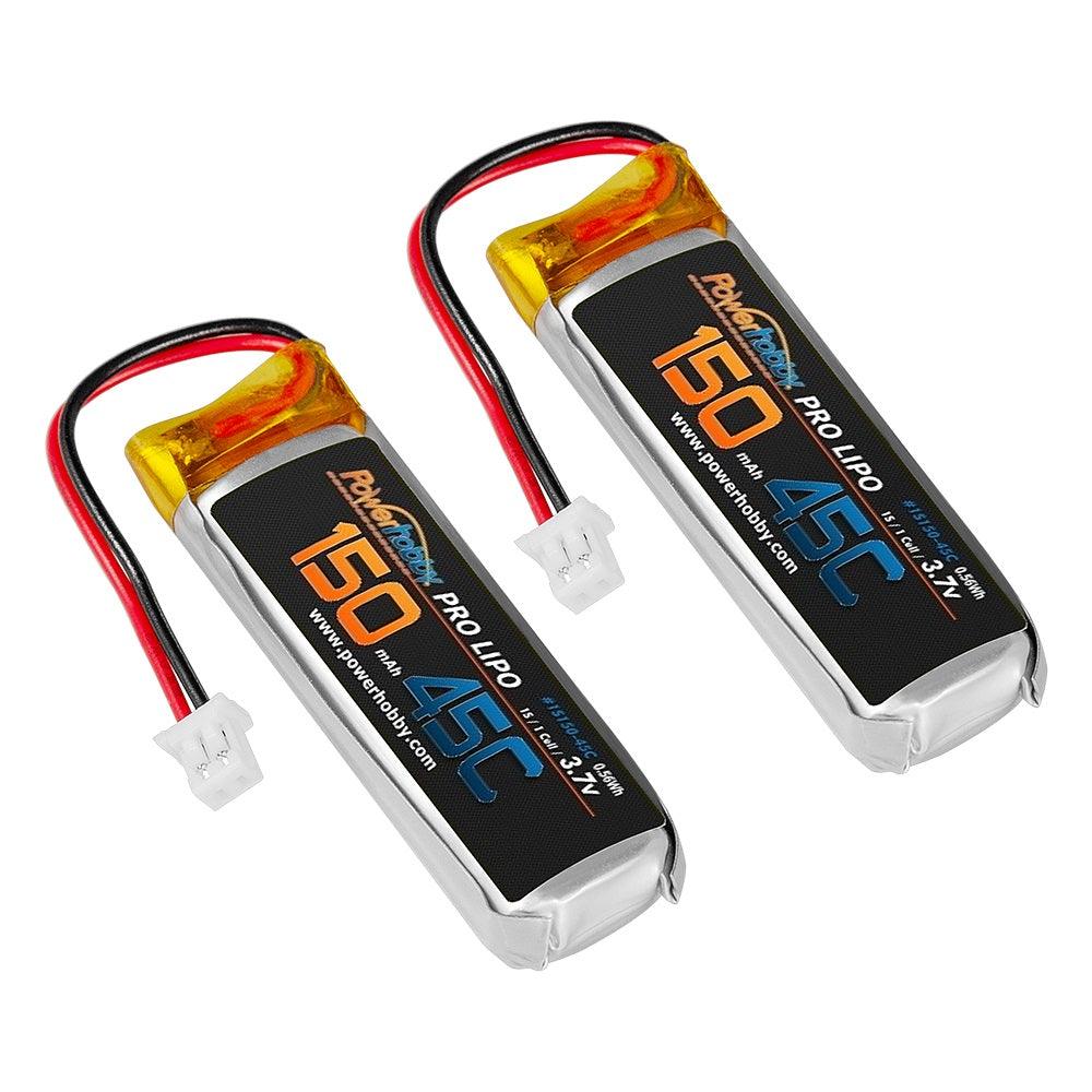 Powerhobby 1s 3.7V 150mah 45c Lipo Battery (2) : Balde 70 S / 70S BLH4210 - PowerHobby