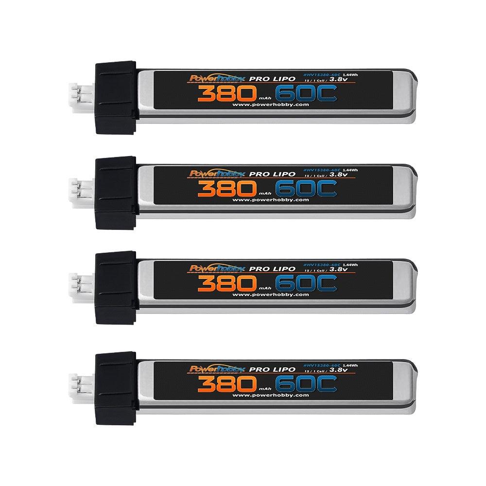 Powerhobby 1s 3.8V HV 380mah 60C Lipo Battery w Molex Plug (4) - PowerHobby