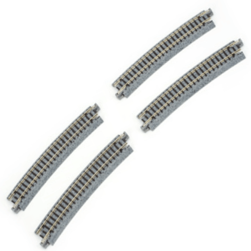 Kato 20-160 N Scale 481mm (19") Radius 15º Curve Track [4 pcs] UniTrack - PowerHobby