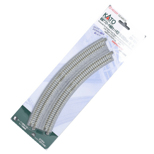 Kato 20-184 N Scale CT Double Track Easement Curve Track Right and Left UniTrack - PowerHobby
