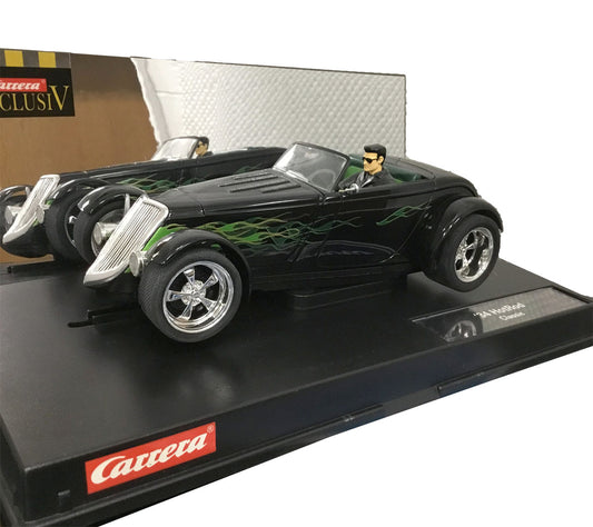 Carrera 20222 34' Hot Rod Green Flames Analog 1/24 Scale Slot Car - PowerHobby