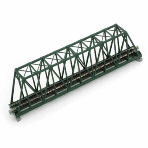 Kato 20-431 N Scale 248mm (9 3/4") Single Track Truss Bridge, Green - PowerHobby
