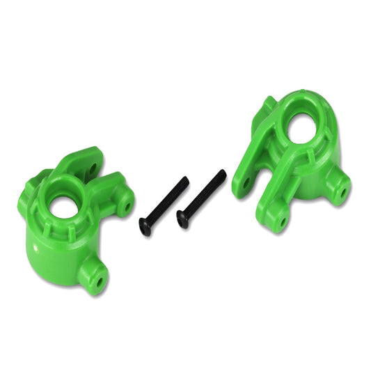 Traxxas 9037G Steering Blocks Extreme Heavy Duty Green: 4x4 Hoss/Rustler/Slash - PowerHobby