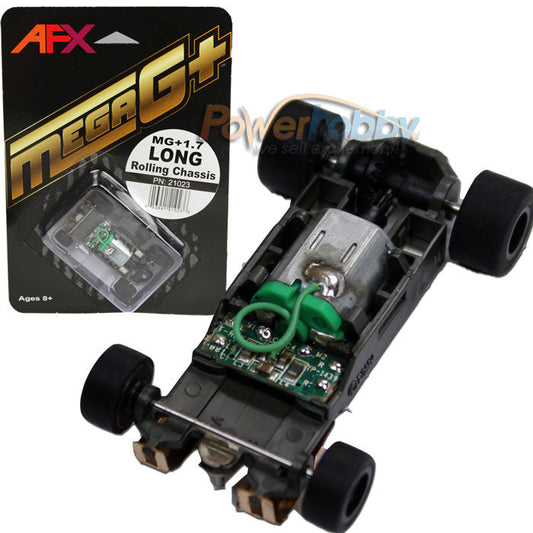 AFX Mega G+ 1.7 Rolling Chassis Long MegaG+ Racemasters AFX21023 - PowerHobby