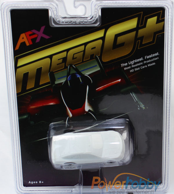 AFX MegaG+ Stocker Chevy SS White Paintable HO Scale Slot Car Mega G+ 21028 - PowerHobby