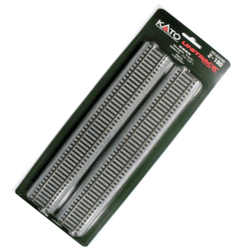 Kato 2-180 HO Scale 369mm (14 1/2") Straight Track [4 pcs] UniTrack - PowerHobby