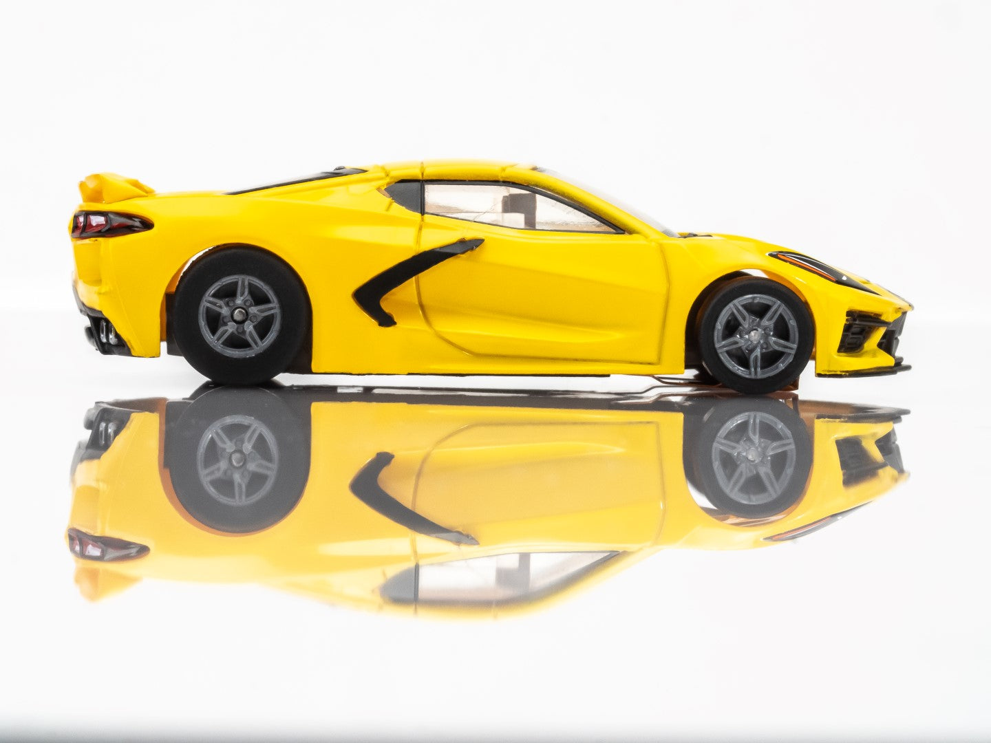 AFX 22013 Corvette C8 Torch Yellow Mega G+ MG+ HO scale slot Car MegaG Plus - PowerHobby