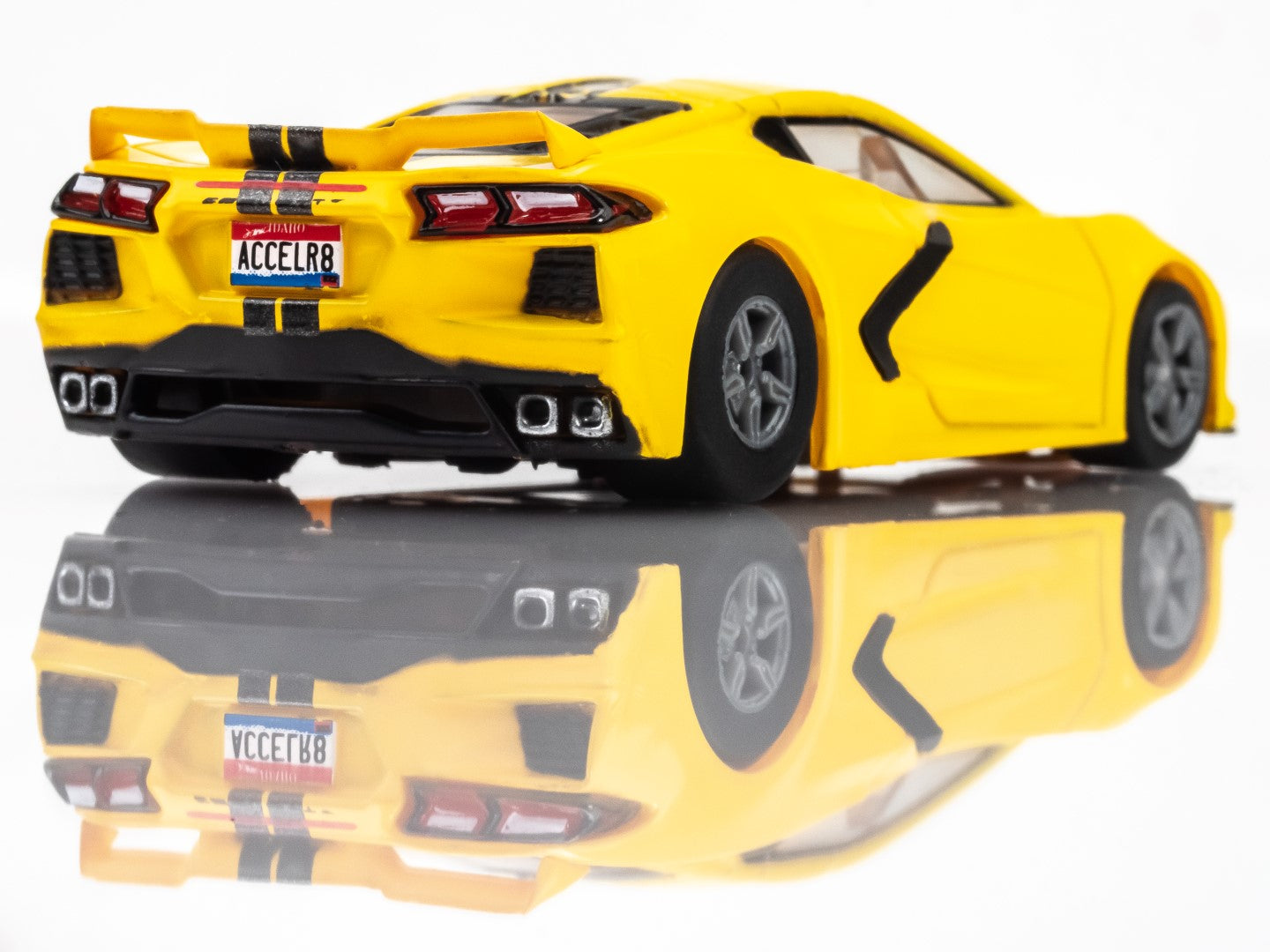 AFX 22013 Corvette C8 Torch Yellow Mega G+ MG+ HO scale slot Car MegaG Plus - PowerHobby