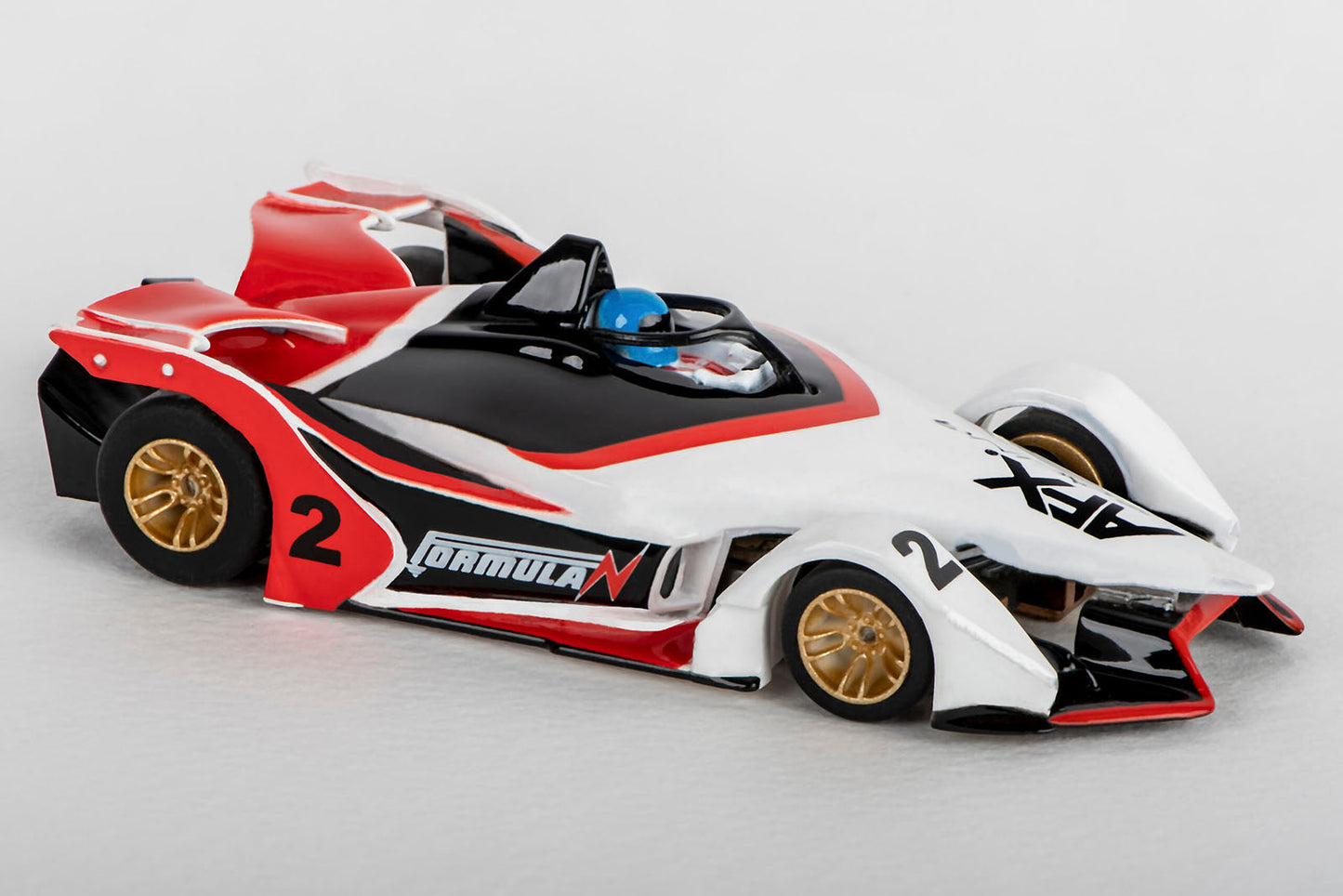 AFX 22015 Formula N White/Black/Red Mega G+ HO Slot Car - PowerHobby