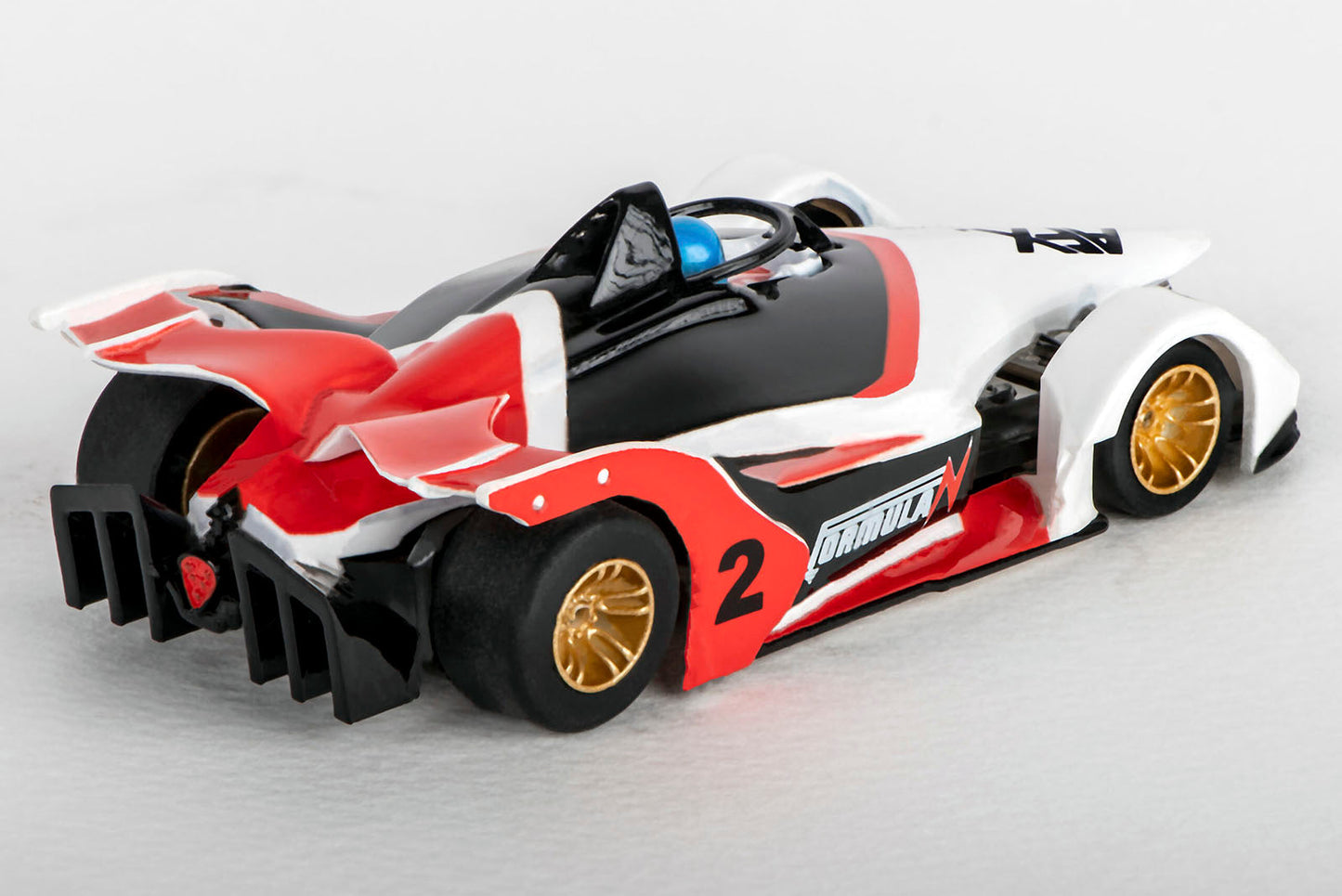 AFX 22015 Formula N White/Black/Red Mega G+ HO Slot Car - PowerHobby