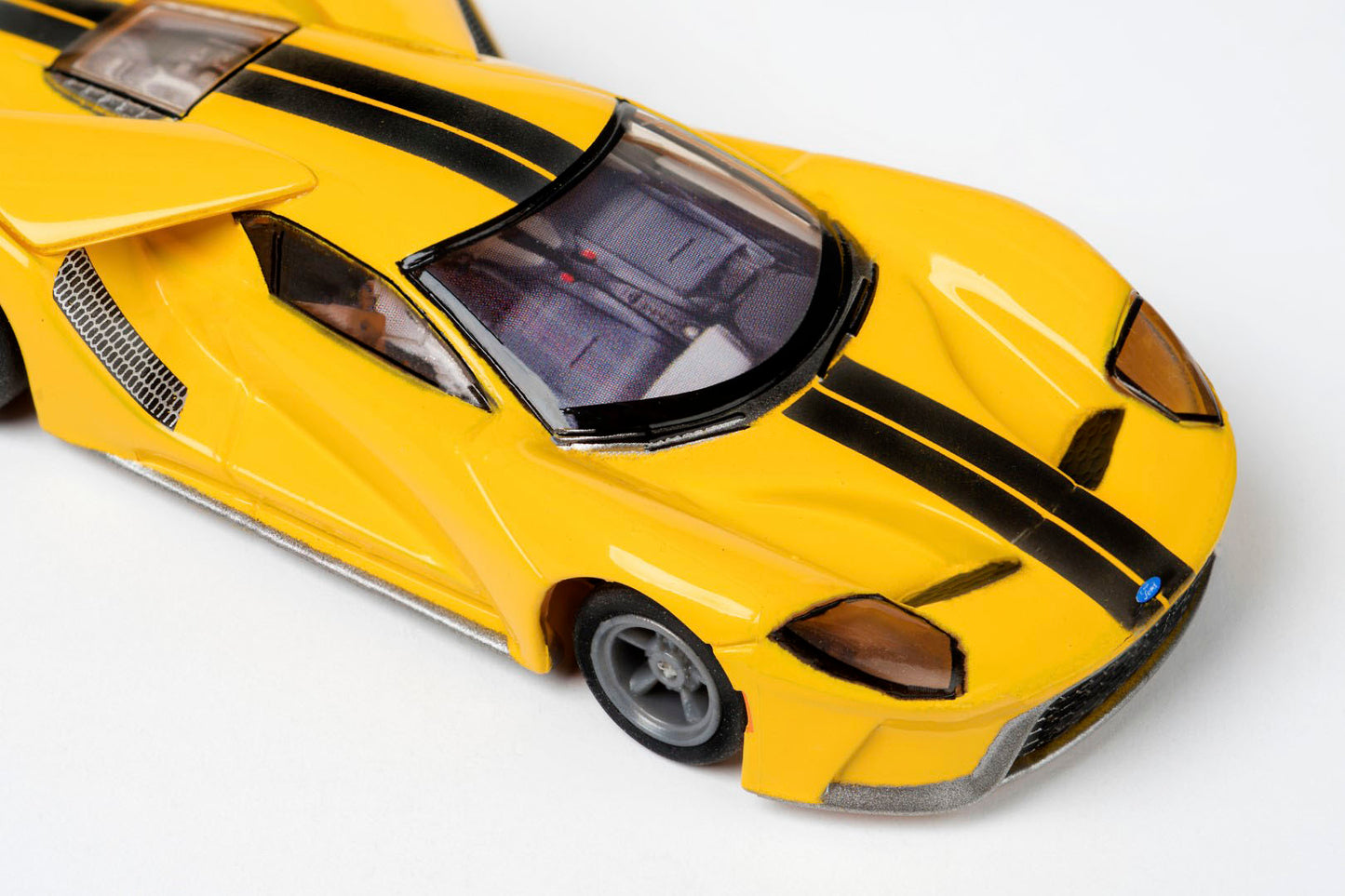 AFX 22029 Ford GT Triple Yellow MegeG+ Mega G+ Ho slot car AFX22029 - PowerHobby