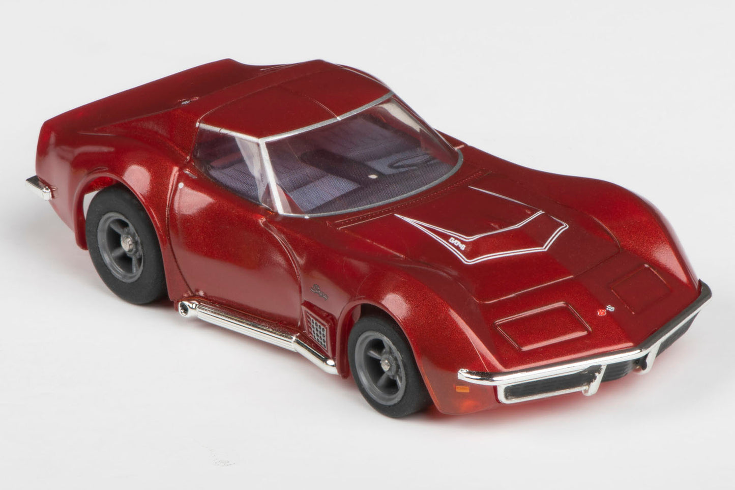 AFX 22038 1970 Corvette LT1 Red Metallic Mega G+ HO Scale Slot Car - PowerHobby