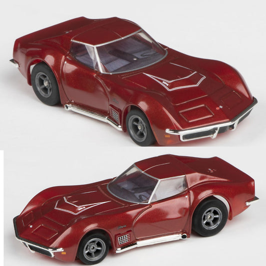 AFX 22038 1970 Corvette LT1 Red Metallic Mega G+ HO Scale Slot Car - PowerHobby