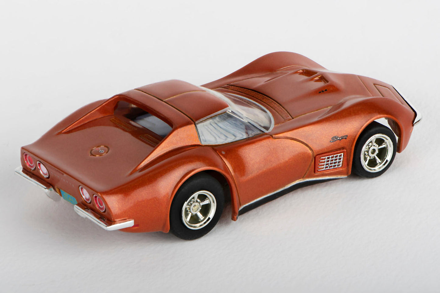 AFX 22047 1971 Corvette 454 Ontario Orange Mega G+ MegaG Plus HO Slot Car - PowerHobby