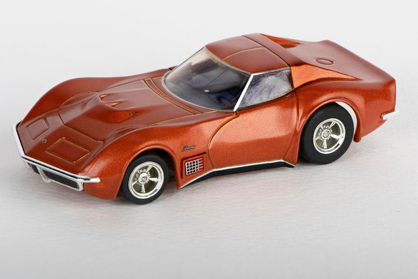 AFX 22047 1971 Corvette 454 Ontario Orange Mega G+ MegaG Plus HO Slot Car - PowerHobby