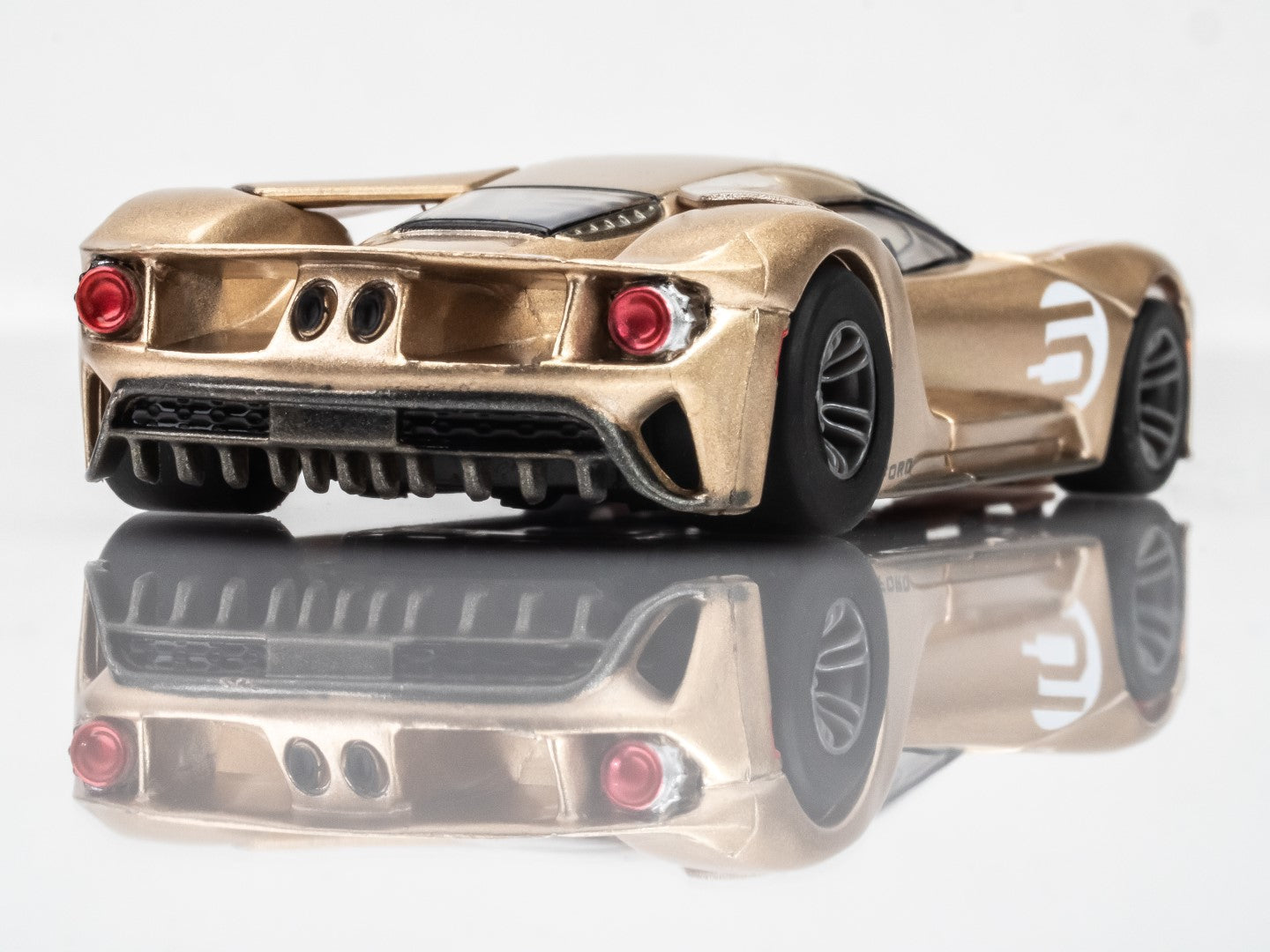AFX 22061 Ford GT Heritage #5 Gold Mega G+ MG+ HO scale slot Car MegaG - PowerHobby