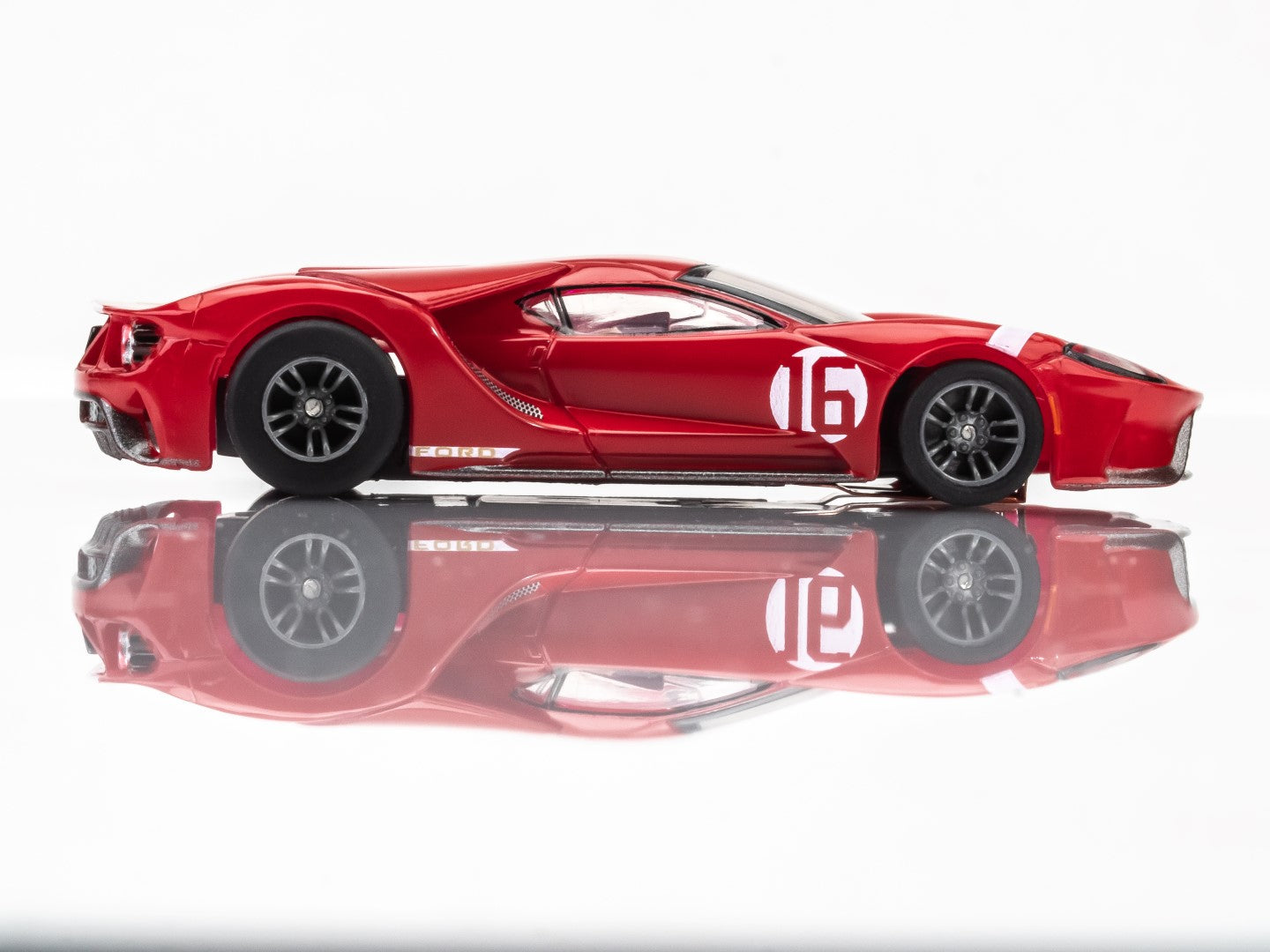 AFX 22067 Ford GT Heritage #16 Red Mega G+ MG+ HO scale slot Car MegaG Plus - PowerHobby