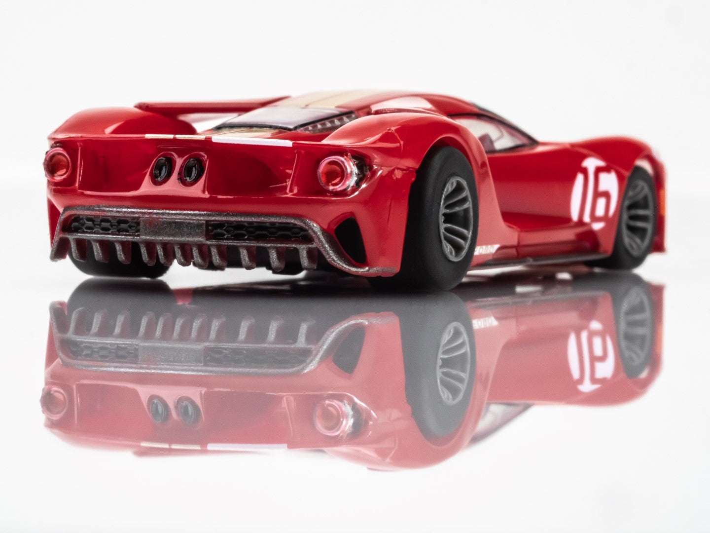 AFX 22067 Ford GT Heritage #16 Red Mega G+ MG+ HO scale slot Car MegaG Plus - PowerHobby