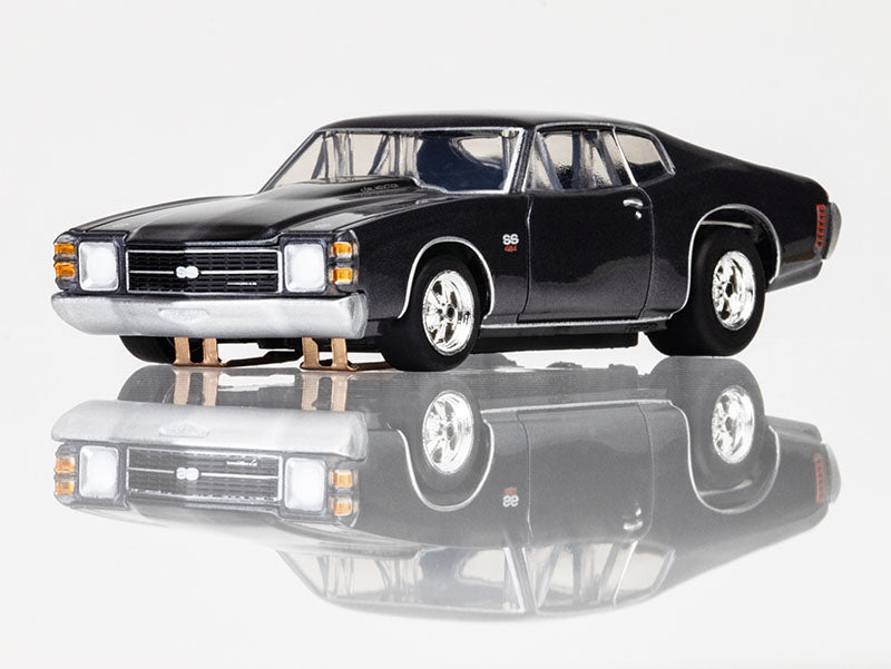 AFX 1972 Chevelle SS454 Black 22087 HO Scale Slot Car MegaG  Mega G+ - PowerHobby