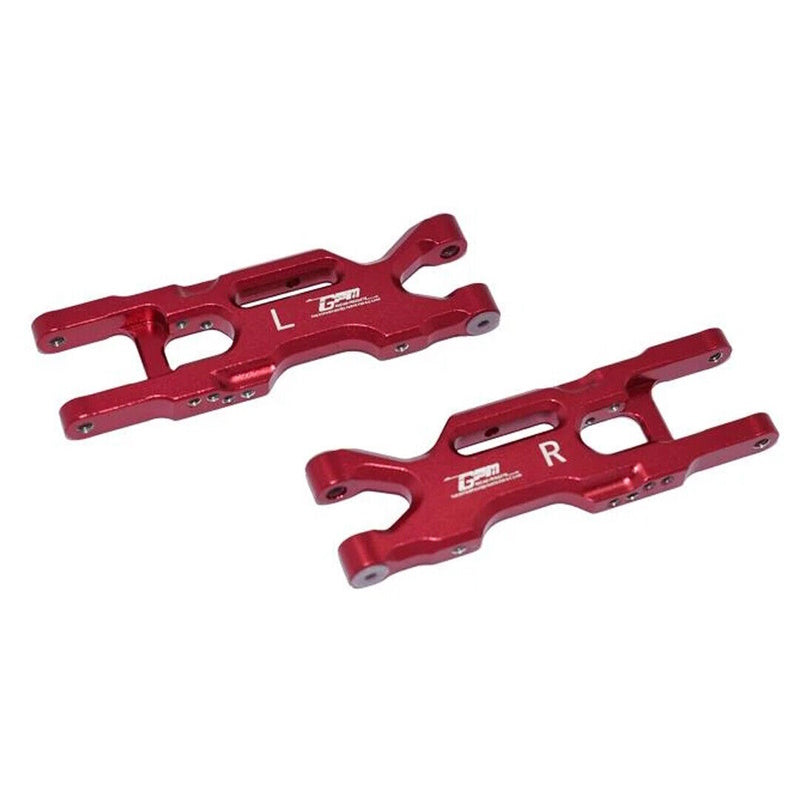 GPM LM056-R Aluminum Rear Lower Arms Red : Losi 1/18 Mini-T 2.0 - PowerHobby