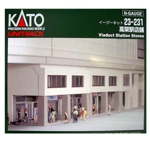 Kato 23-231 N Scale Kit Double Track Viaduct Station Shops UniTrack - PowerHobby
