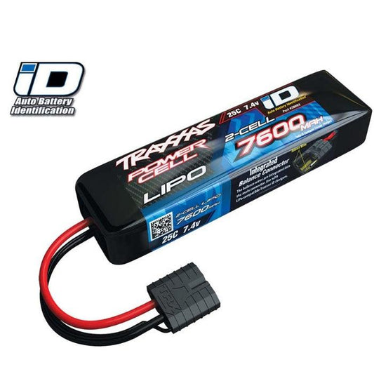 Traxxas 2869X LiPo Battery 2S 7.4V 7600mAh 25C w/iD Connector Desert Racer - PowerHobby