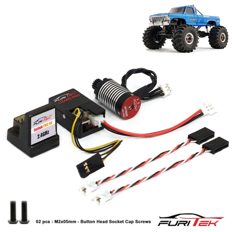 FURITEK FUR-2347 MONSTER BRUSHLESS POWER SYSTEM WITH RECEIVER FOR FCX24 SMASHER - PowerHobby