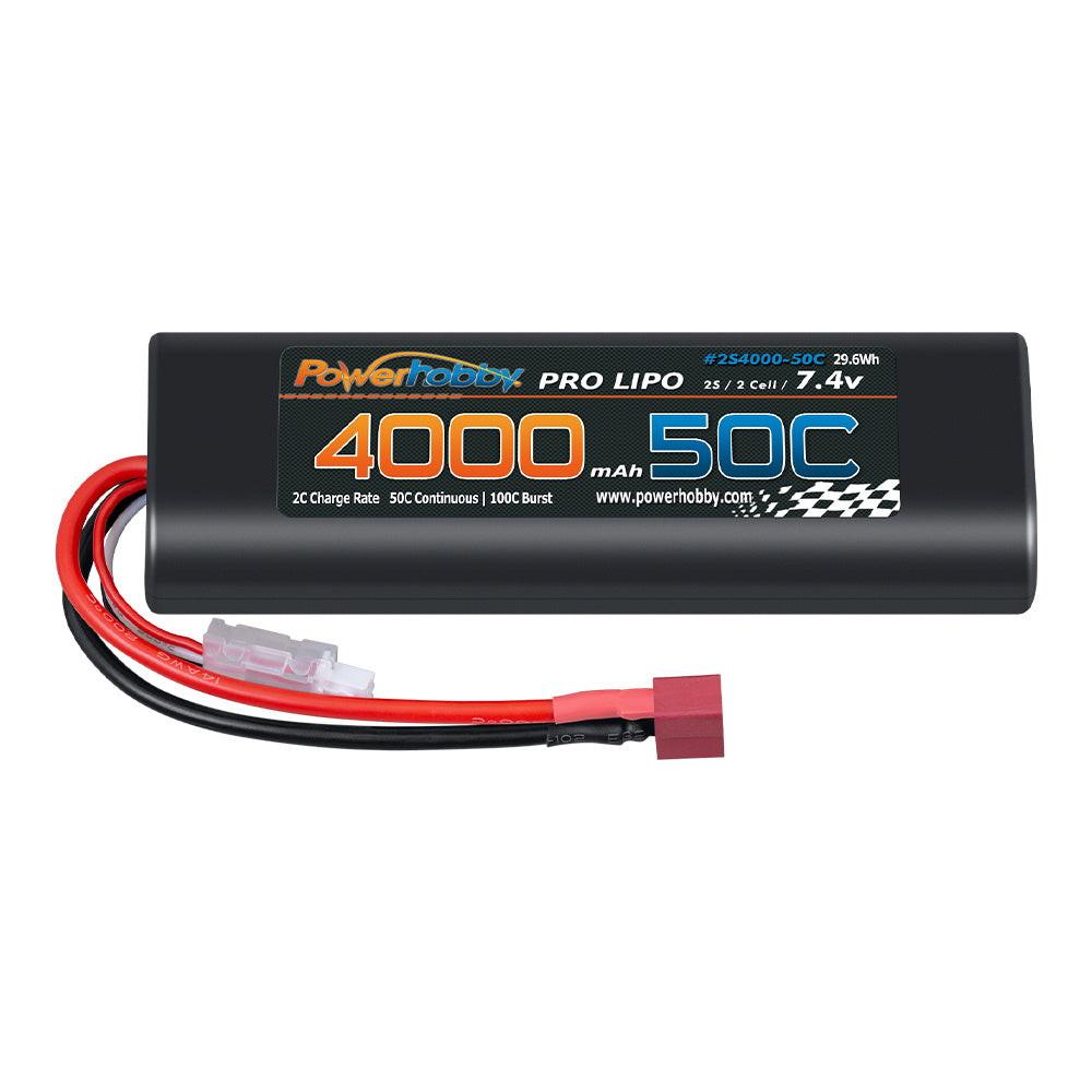 dynamite 7.4v 4000mah 2s 50 c lipo hardcase 96m GARTPOT 50C RC Battery with T Plug for Tamiya TT01 TT02 RC Vehicles Truck Losi Slash Buggy Racing Hobby (2 Pack) : Toys & Games 1.81 in (46mm)Height Dynamite Reaction 7.4V 4000mAh 2S