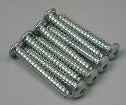 Great Planes GPMQ3134 Button Head Sheet Metal Screws 6x1" (8) - PowerHobby