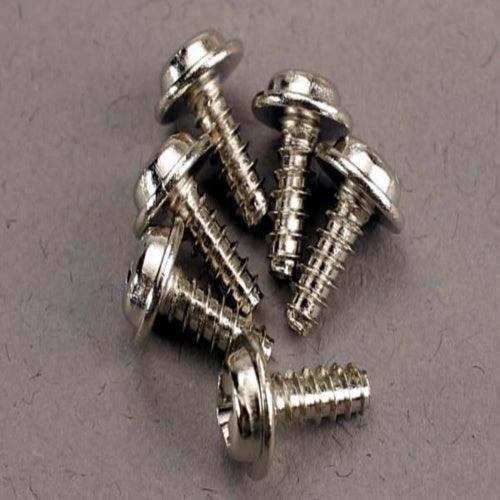 Traxxas 3290 ESC Mounting Plate Washerhead Screws (6) 3 x 8-mm Nitro Slash - PowerHobby
