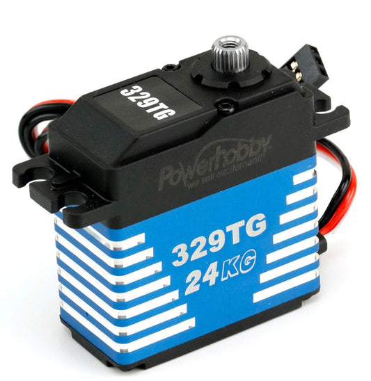 Powerhobby 329TG Aluminum High Torque Speed Titanium Gear 24KG Digital Servo - PowerHobby