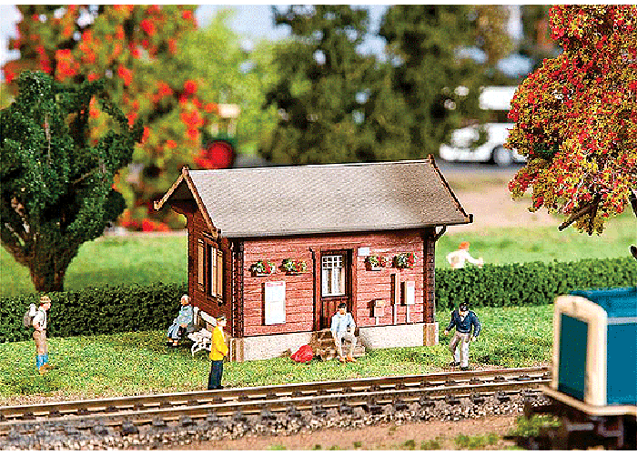Faller 110089 HO Scale Wood Country Station Building Kit - PowerHobby