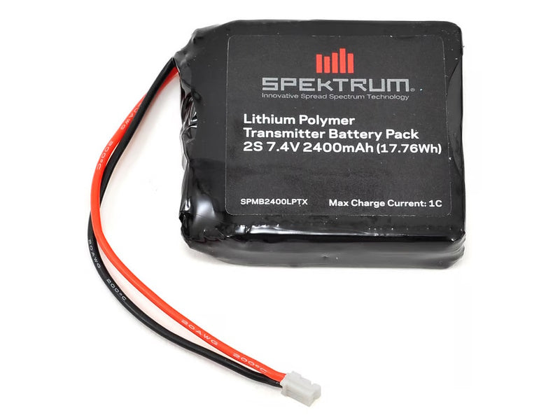 Spektrum SPMB2400LPTX DX4S 2S LiPo Transmitter Battery (7.4V/2400mAh) - PowerHobby
