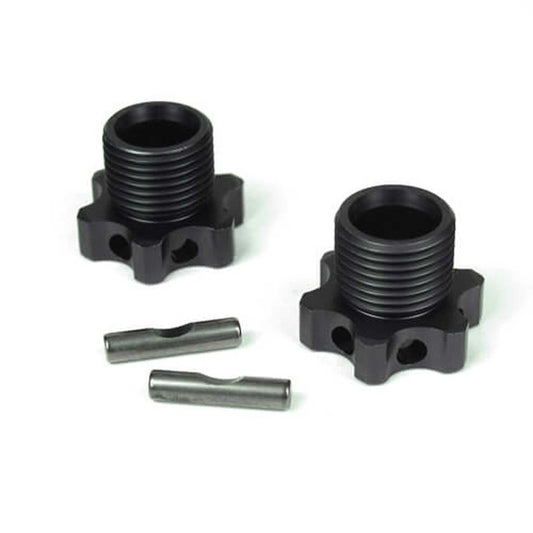 Tekno R/C TKR5071B Wheel Hubs 17mm 1mm Offset w/Pins (2) EB48 - PowerHobby
