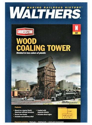 Walthers 933-3823 Wood Coaling Tower Model Kit - PowerHobby