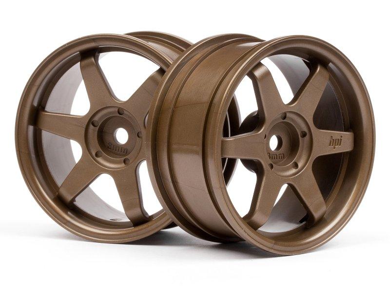 HPI 3843 TE37 Wheel 26mm Bronze 3mm Offset (2) Sprint 2 Drift Sprint 2 Sport - PowerHobby