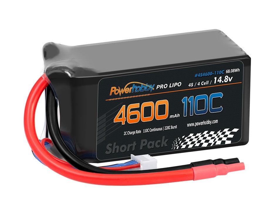 Powerhobby 3S 11.4V 4600mah 110C-220C Short Drag Racing Lipo Battery - PowerHobby