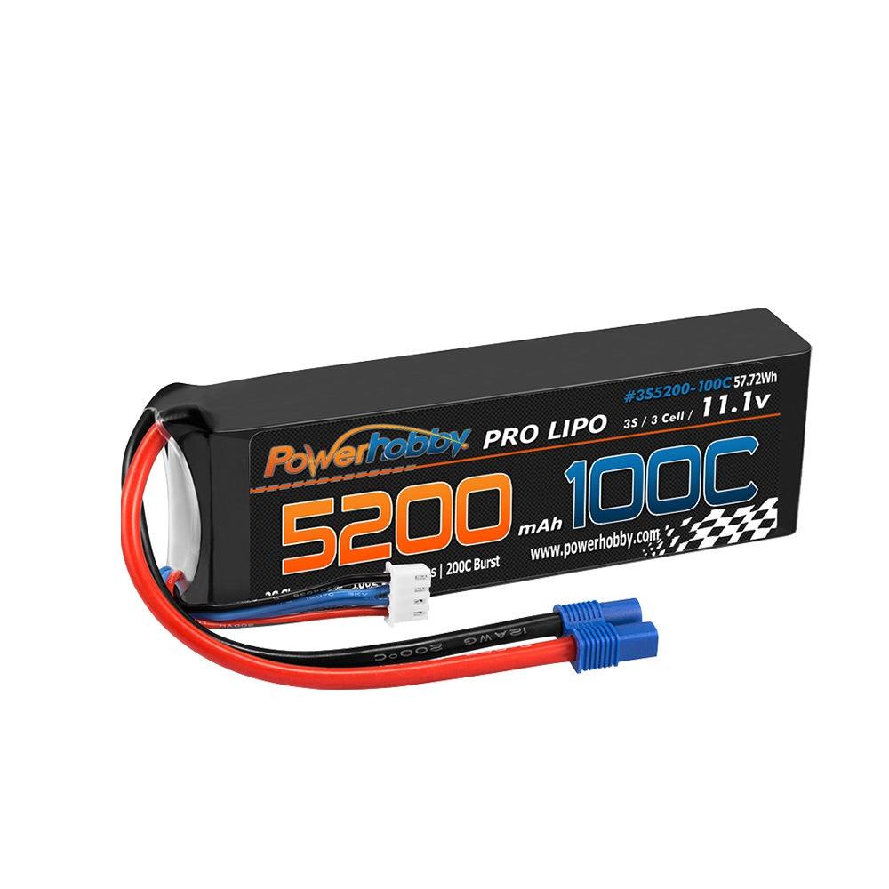 Powerhobby 3s 11.V 5200mah 100C - 200C Lipo Battery w EC3 plug - PowerHobby