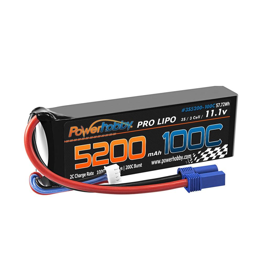Powerhobby 3s 11.V 5200mah 100C - 200C Lipo Battery w EC5 plug - PowerHobby