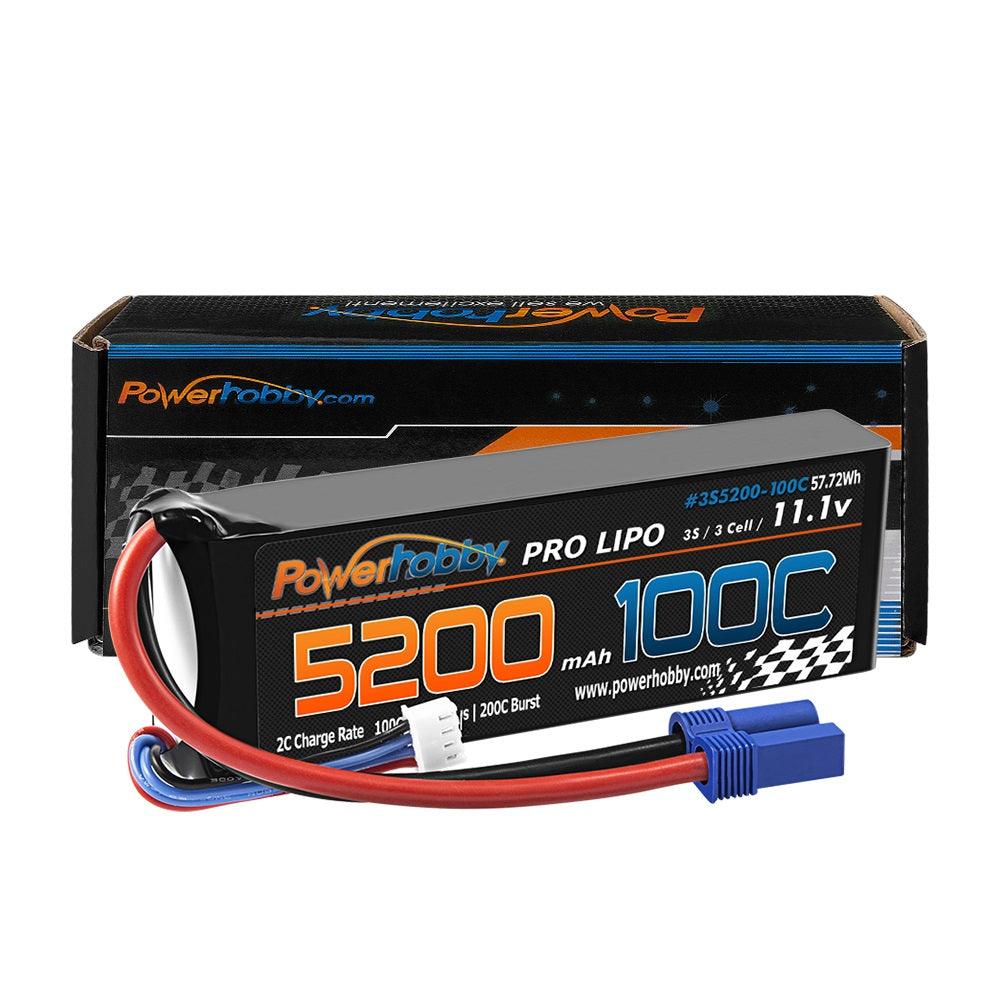 Powerhobby 3s 11.V 5200mah 100C - 200C Lipo Battery w EC5 plug - PowerHobby