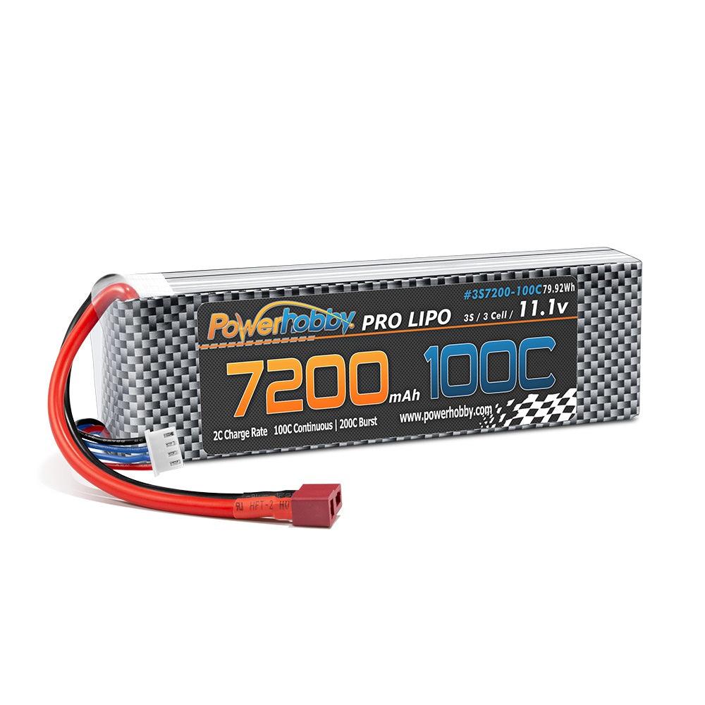 Powerhobby 3S 11.1V 7200MAH 100C-200C lipo Battery w DEANS Plug - PowerHobby