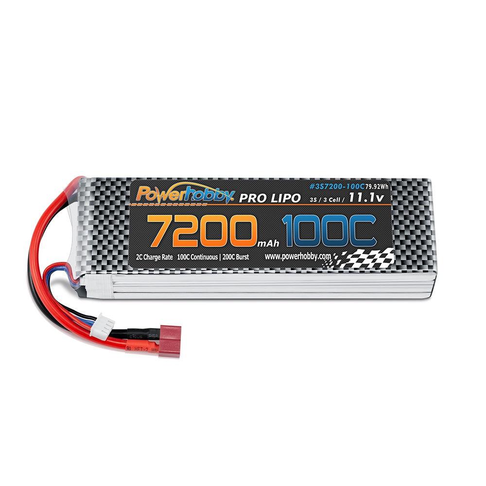Powerhobby 3S 11.1V 7200MAH 100C-200C lipo Battery w DEANS Plug - PowerHobby