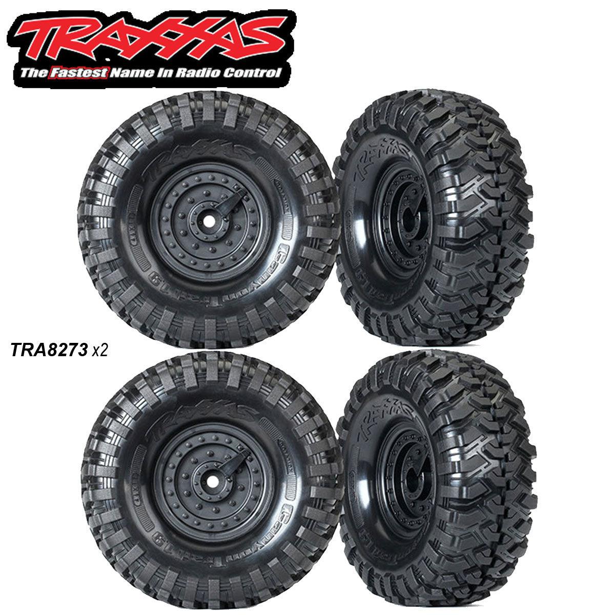Traxxas 8273 TRX-4 Canyon Trail Mounted 1.9" Crawler Tires (4) COMBO - PowerHobby