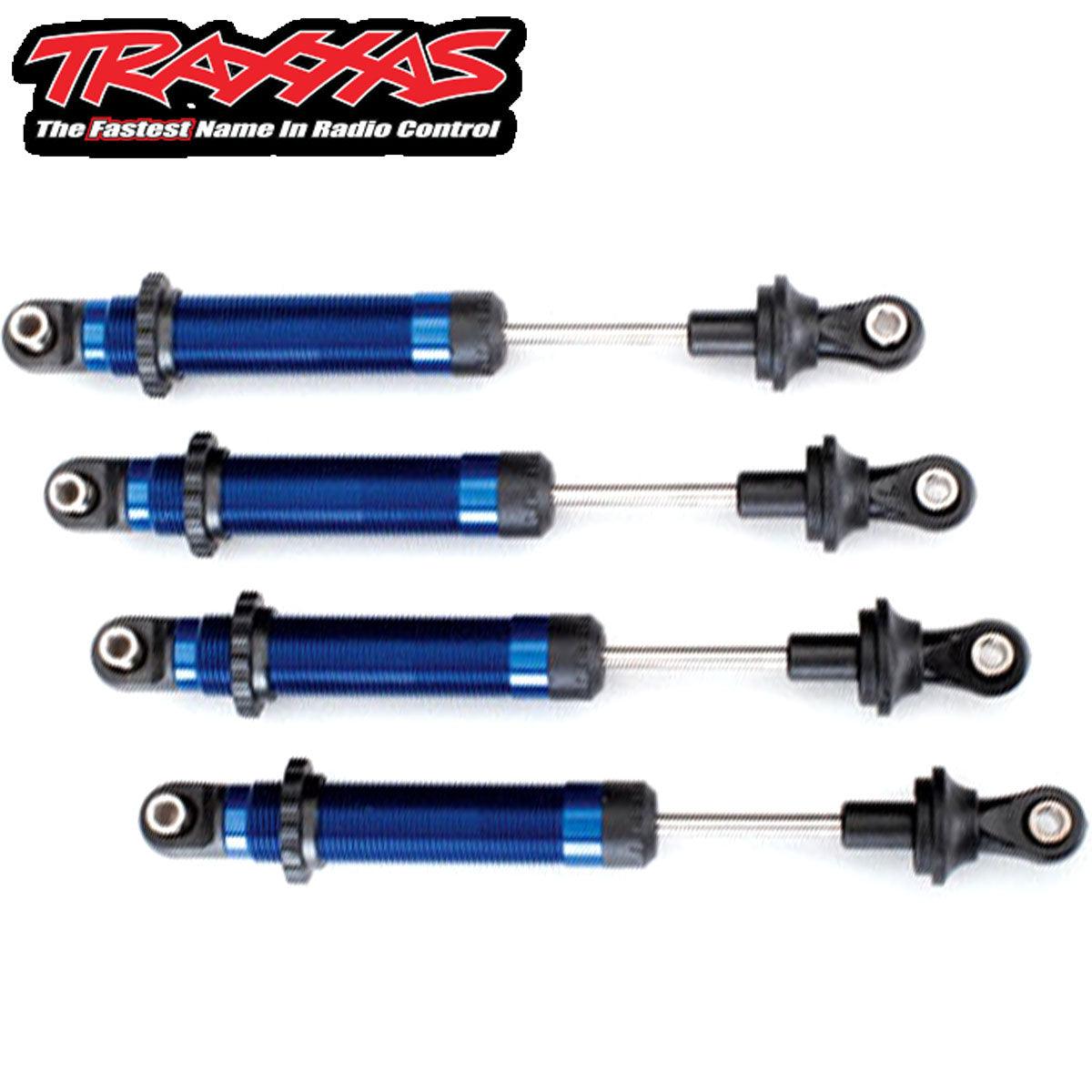 Traxxas 8160X Shocks GTS Aluminum (Blue-Anodized) For #8140X TRX-4 - PowerHobby